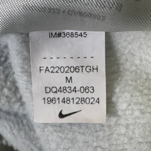 Nike Therma-FIT Hoodie Mens M Gray Pullover Pocket Zip Sleeve Tech Streetwear - Picture 7 of 9